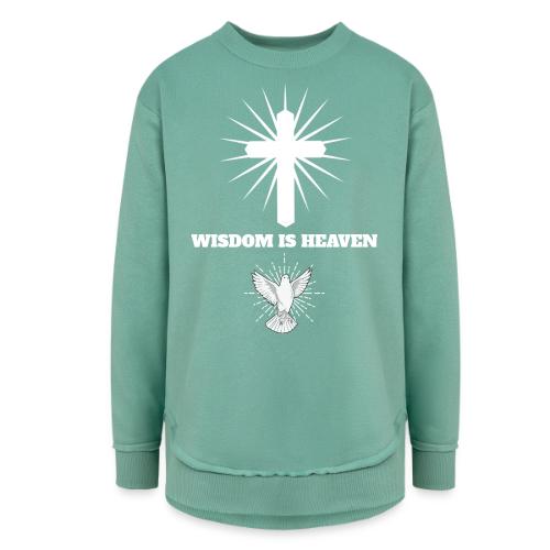 Wisdom is Heaven - Women's Weekend Tunic Fleece Sweatshirt