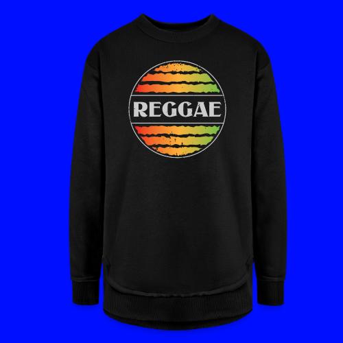 Reggae celebration vibrant rasta music design - Women's Weekend Tunic Fleece Sweatshirt
