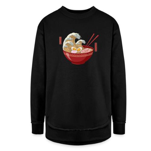 The Great Wave of Ramen - Women's Weekend Tunic Fleece Sweatshirt