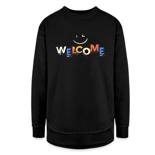 Smile and welcome design - Women's Weekend Tunic Fleece Sweatshirt