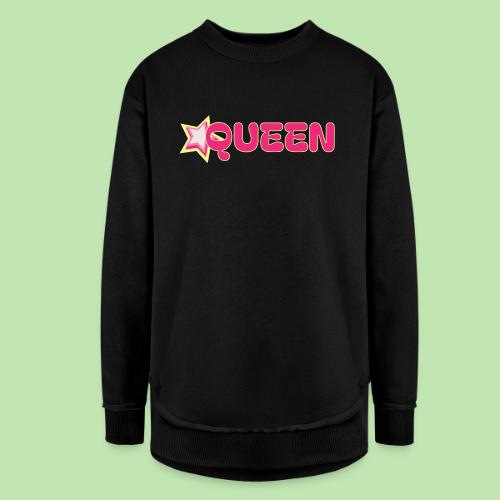queen high resolution logo transparent 1 - Women's Weekend Tunic Fleece Sweatshirt