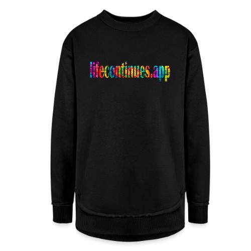 Life Continues Large Tie-dye 2 - Women's Weekend Tunic Fleece Sweatshirt