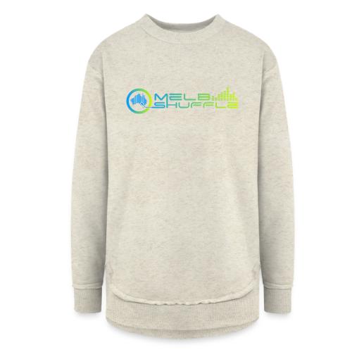Melbshuffle Gradient Logo - Women's Weekend Tunic Fleece Sweatshirt
