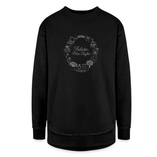 Future Mrs Minimalist Bridal Line Art - Women's Weekend Tunic Fleece Sweatshirt