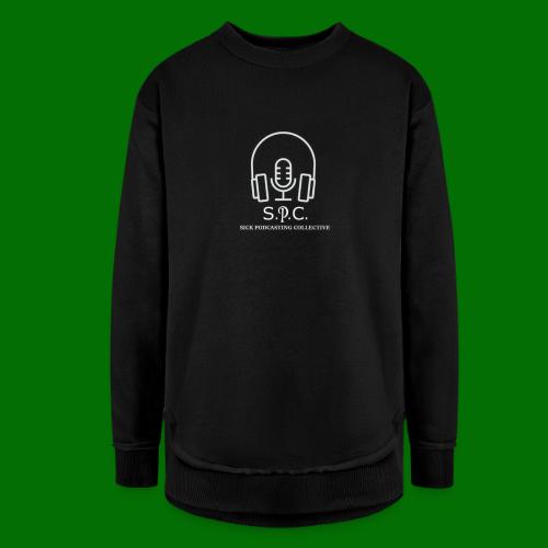 SPC Logo White - Women's Weekend Tunic Fleece Sweatshirt