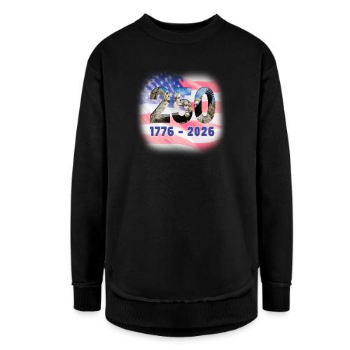 1776 - 2026 | 250 Years USA - Women's Weekend Tunic Fleece Sweatshirt