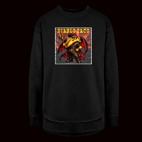 The Diablo Taco Spicy Demon Character - Women's Weekend Tunic Fleece Sweatshirt