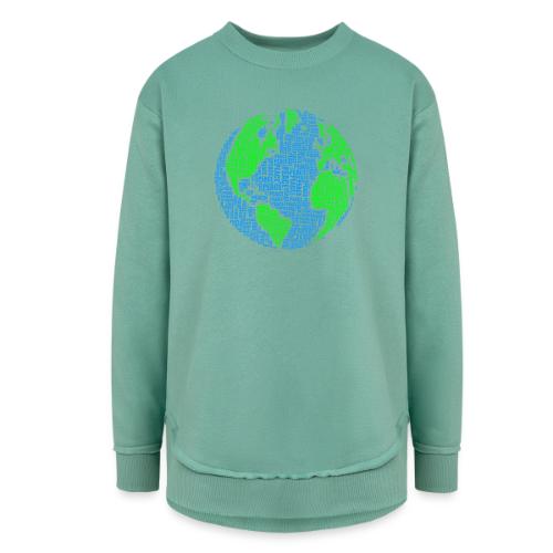 Global PEACE Sphere - Women's Weekend Tunic Fleece Sweatshirt