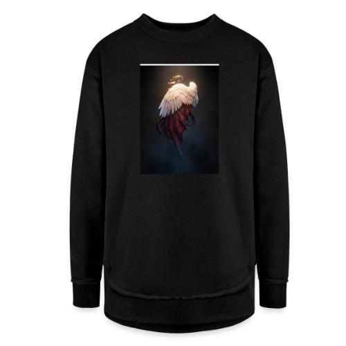 Angel vs Demon Wings Dark Aesthetic Gothic T-Shirt - Women's Weekend Tunic Fleece Sweatshirt