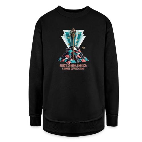 Remote Control Emperor T Shirt - Women's Weekend Tunic Fleece Sweatshirt