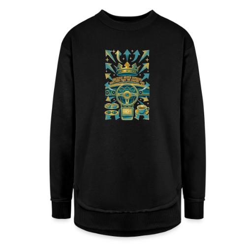 Backseat Driver T Shirt, Funny Dad Gift - Women's Weekend Tunic Fleece Sweatshirt