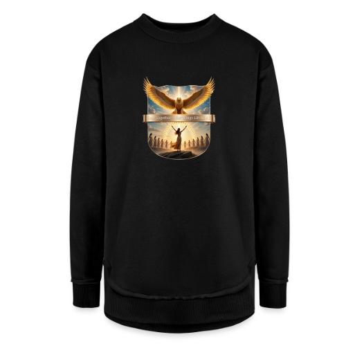 Women’s Day Eagle Matriarch T Shirt,, Gift for Mom - Women's Weekend Tunic Fleece Sweatshirt