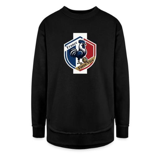 France Rooster T-Shirt, Bleu-Blanc-Rouge gift - Women's Weekend Tunic Fleece Sweatshirt