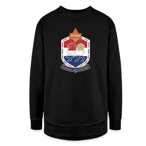 Netherlands Lion Crest T-Shirt, Dutch Badge Gift - Women's Weekend Tunic Fleece Sweatshirt