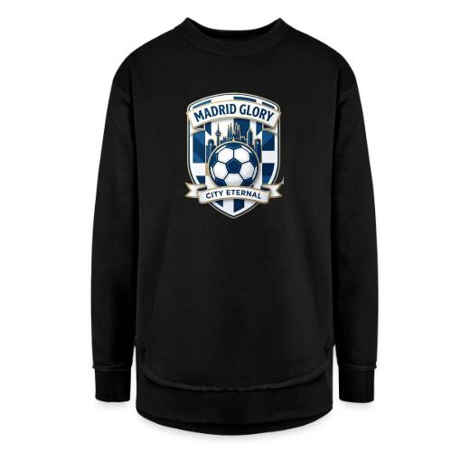 Madrid Skyline Glory T Shirt, Madrid Fan Gift - Women's Weekend Tunic Fleece Sweatshirt