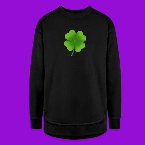 Four leaf clover - Women's Weekend Tunic Fleece Sweatshirt