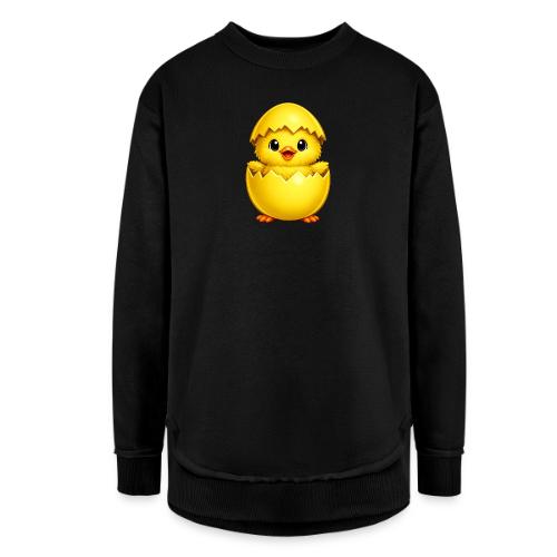 Easter Chick yellow - Women's Weekend Tunic Fleece Sweatshirt
