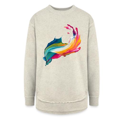 Spectrum Stream - Women's Weekend Tunic Fleece Sweatshirt