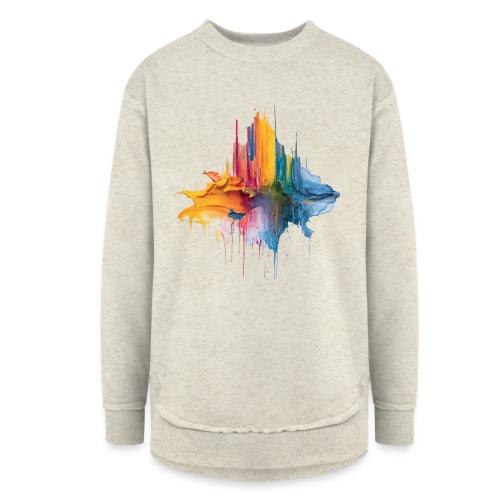 Impasto Spectrum - Women's Weekend Tunic Fleece Sweatshirt
