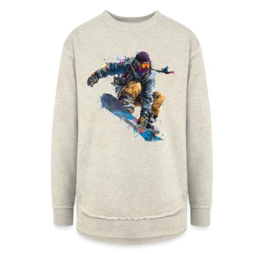 Snowboarding: Splash of Speed - Women's Weekend Tunic Fleece Sweatshirt