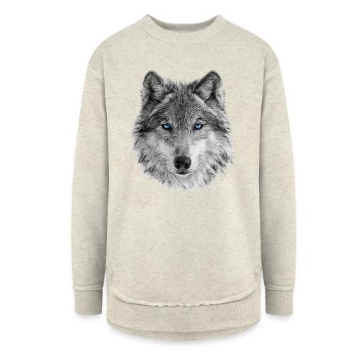 Frost-Eyed Alpha - Women's Weekend Tunic Fleece Sweatshirt