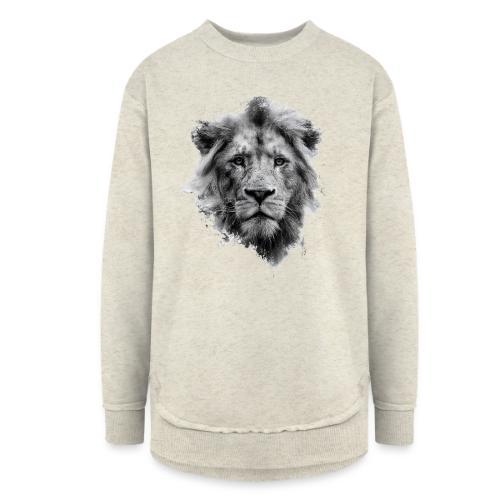 Lion: Monochrome King - Women's Weekend Tunic Fleece Sweatshirt