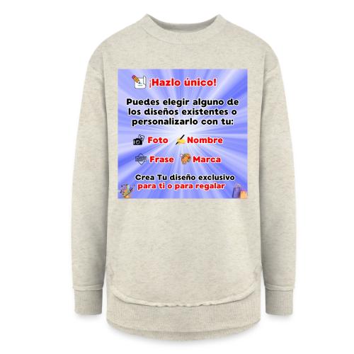 Personalized Souvenirs with Photo, Phrase, Design - Women's Weekend Tunic Fleece Sweatshirt