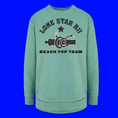 Beach Top Team - Lone Star BJJ - Black - Women's Weekend Tunic Fleece Sweatshirt