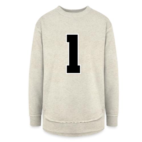 Varsity Number 1 Athletic Style - Women's Weekend Tunic Fleece Sweatshirt