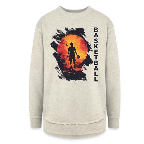 Basketball Blaze - Women's Weekend Tunic Fleece Sweatshirt