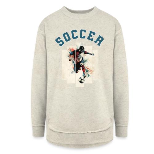 Soccer Vibes - Women's Weekend Tunic Fleece Sweatshirt