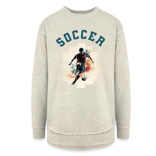 Soccer Mode On - Women's Weekend Tunic Fleece Sweatshirt