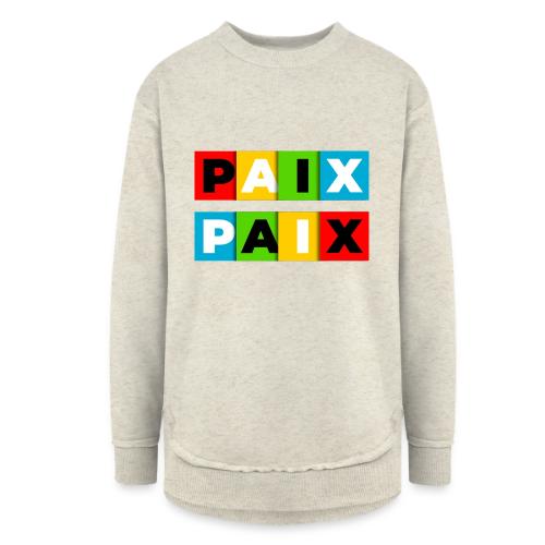 Peace in Colour - Women's Weekend Tunic Fleece Sweatshirt