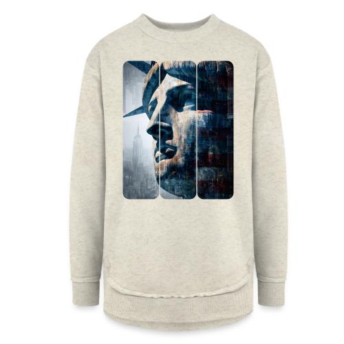 USA: Urban Liberty Triptych - Women's Weekend Tunic Fleece Sweatshirt