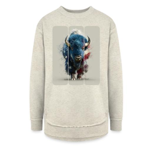 USA: Spirit of the Plains - Women's Weekend Tunic Fleece Sweatshirt