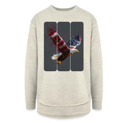 USA: Freedom in Flight - Women's Weekend Tunic Fleece Sweatshirt