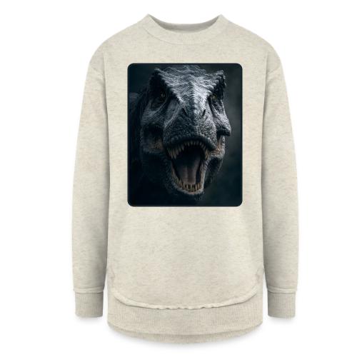 T Rex Cinematic Close-Up Design - Women's Weekend Tunic Fleece Sweatshirt