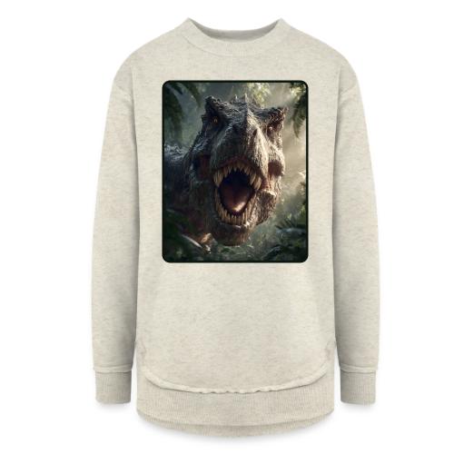 T Rex Jungle Roar Design - Women's Weekend Tunic Fleece Sweatshirt