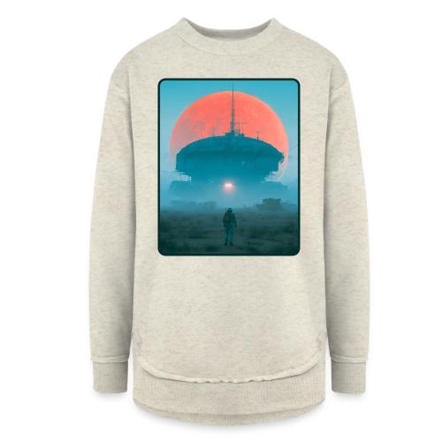 Astronaut Alien Outpost Design - Women's Weekend Tunic Fleece Sweatshirt