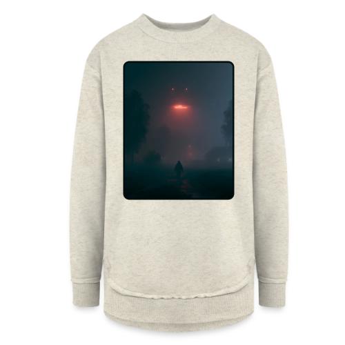 Mysterious UFO Encounter Design - Women's Weekend Tunic Fleece Sweatshirt