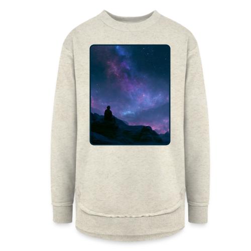 Stargazer Nebula Night Sky Art - Women's Weekend Tunic Fleece Sweatshirt