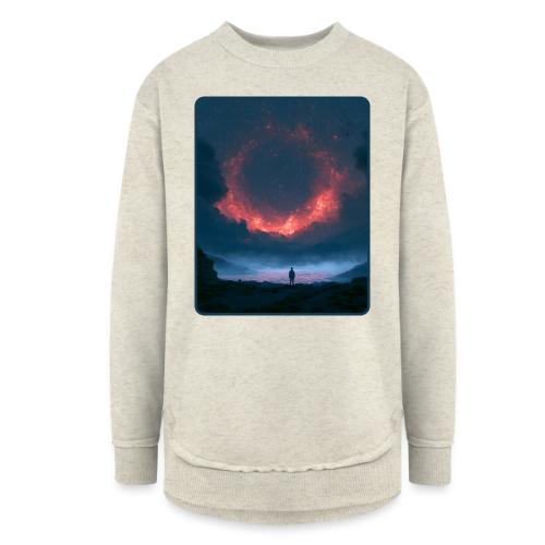 Supernova Reflection Space Scene - Women's Weekend Tunic Fleece Sweatshirt