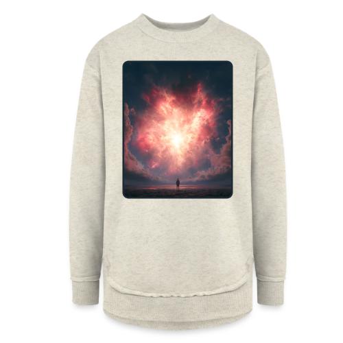 Supernova Sky Sci-Fi Artwork - Women's Weekend Tunic Fleece Sweatshirt