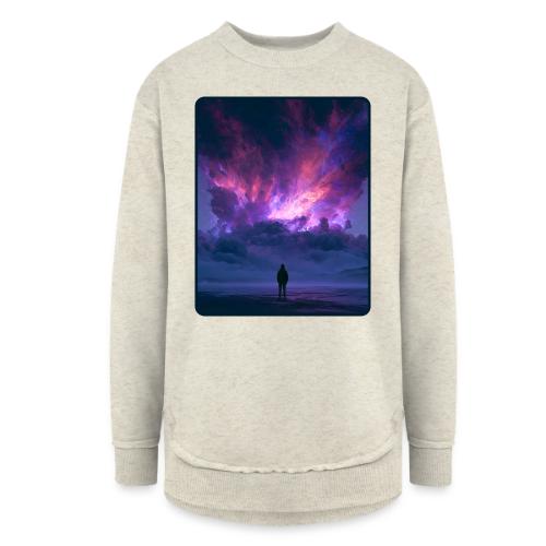 Cosmic Supernova Night Design - Women's Weekend Tunic Fleece Sweatshirt