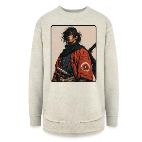 Young Samurai Warrior Portrait - Women's Weekend Tunic Fleece Sweatshirt