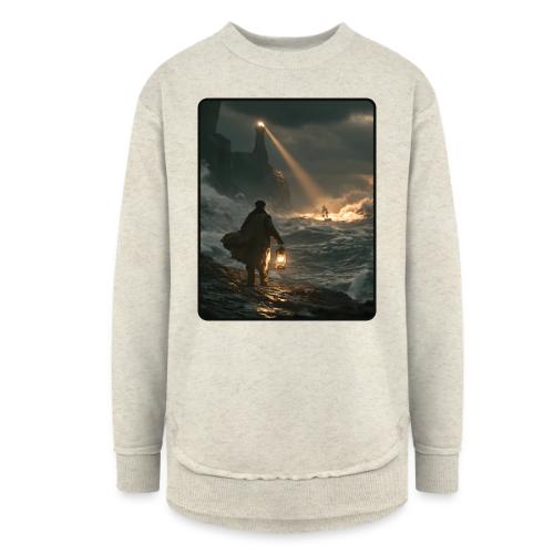 The Lone Lightkeeper's Beacon - Women's Weekend Tunic Fleece Sweatshirt