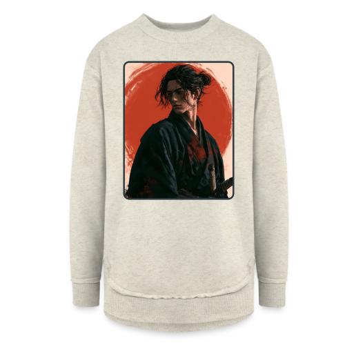 Samurai Beneath the Red Sun - Women's Weekend Tunic Fleece Sweatshirt