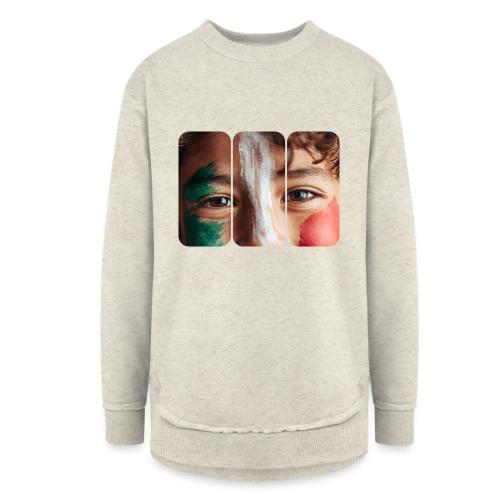 Mexico: Three Stripes of Pride - Women's Weekend Tunic Fleece Sweatshirt