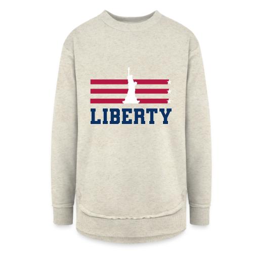 USA: Stars of Liberty - Women's Weekend Tunic Fleece Sweatshirt