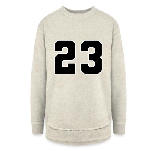 Varsity Number 23 Athletic Style - Women's Weekend Tunic Fleece Sweatshirt